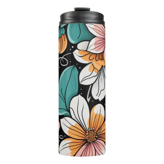 Flower Thermal Tumbler Thermosbeker (Voorkant)