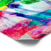 "Flower Thing" abstract art poster 11 x 14 (Hoek)