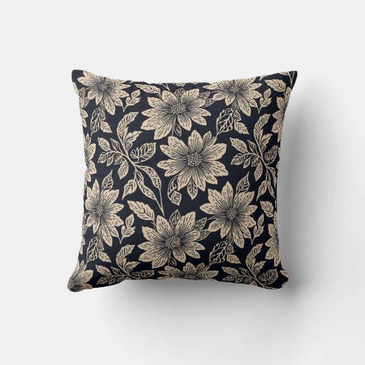 Flower Throw Pillow Kussen (Achterkant)