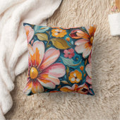 Flower Throw Pillow Kussen (Deken)