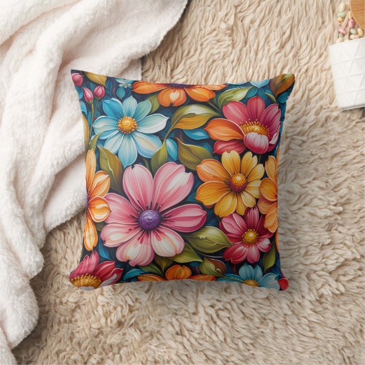 Flower Throw Pillow Kussen (Deken)