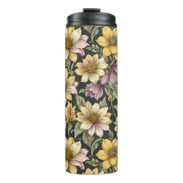 Flower travel mug thermosbeker