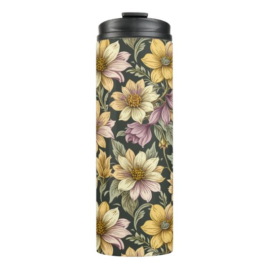 Flower travel mug thermosbeker (Voorkant)