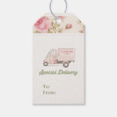 Flower Truck Label Cadeaulabel (Voorkant)
