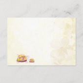 Flower Turtles Baby shower dank u Bedankkaart (Achterkant)