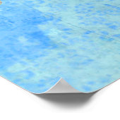 Flower Unicorn on Blue art print (Hoek)