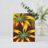 Flower Universal Fine Fractal Art Briefkaart (Staand voorkant)