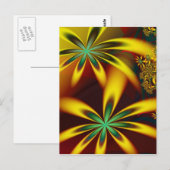 Flower Universal Fine Fractal Art Briefkaart (Voorkant / Achterkant)