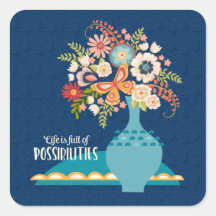 Flower Vaas Elegant Stijlvol Blauw