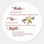 Flower Vanilla Extract Instructions Label (Voorkant)