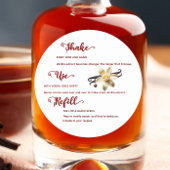 Flower Vanilla Extract Instructions Label