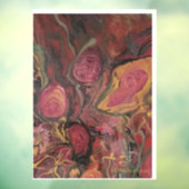 Flower Vase - Abstract kunstwerk venster Decal (Vel 3)