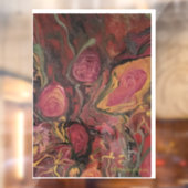 Flower Vase - Abstract kunstwerk venster Decal (Vel 2)