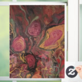 Flower Vase - Abstract kunstwerk venster Decal (Huis)