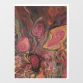 Flower Vase - Abstract kunstwerk venster Decal (Vel)