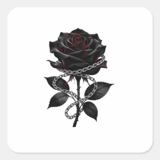 flower vierkante sticker