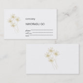 flower visitekaartje (Voorkant / Achterkant)