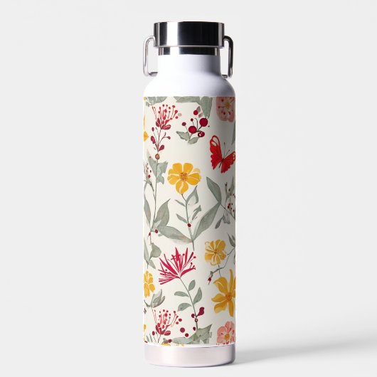 Flower Water Bottle (22 oz) Waterfles (Voorkant)