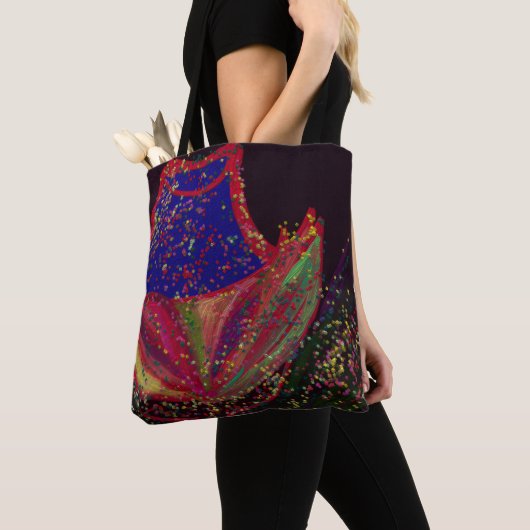 Flower Wearing a Hat Medium Tote Bag (Dichtbij)
