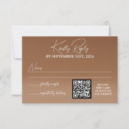 Flower Wedding RSVP Kaart