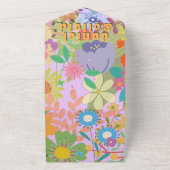 Flower Wedding Vrijgezellenfeest All In One Uitnodiging (Buitenkant)