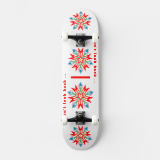 Flower weihnachtsstern red blue green persoonlijk skateboard