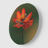 Flower with bee grote klok (Hoek)