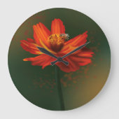 Flower with bee grote klok (Voorkant)