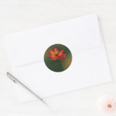 Flower with bee ronde sticker (Envelop)