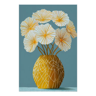 Flower with Vase Perfect Poster