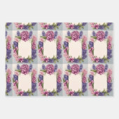 Flower Wrapping met ruimte voor uw bericht Inpakpapier Vel (Voorkant 3)