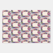 Flower Wrapping met ruimte voor uw bericht Inpakpapier Vel (Voorkant)