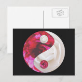 Flower Yin Yang Briefkaart (Voorkant / Achterkant)