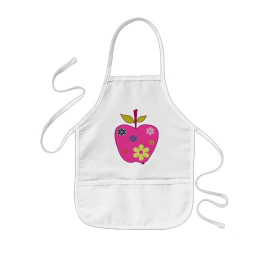 FlowerApple Apron Kinder Schort (Voorkant)
