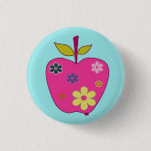 FlowerApple-Button Ronde Button 3,2 Cm (Voorkant)