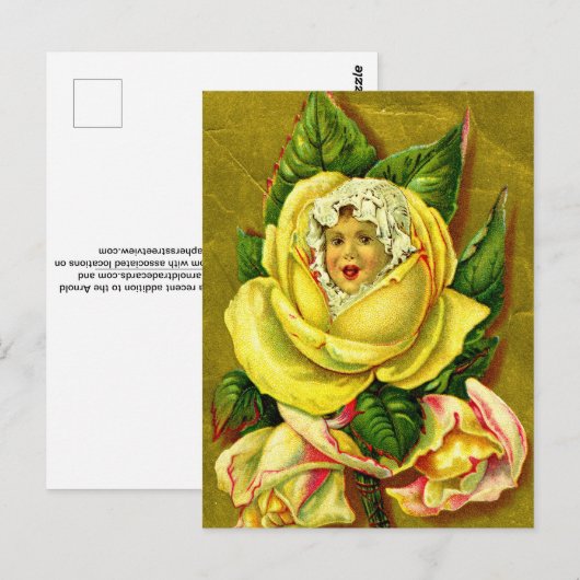 Flowerchild Briefkaart (Voorkant / Achterkant)