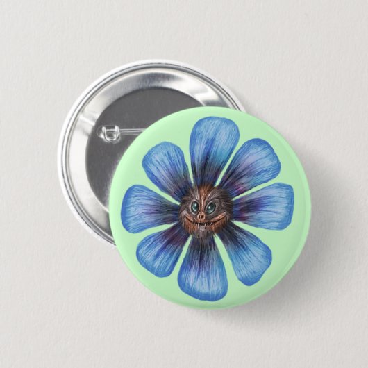 Flowerdragon Button (Voorkant /achterkant)