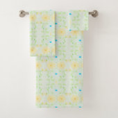  "Flowered Bath Towels" Bad Handdoek (Insitu)