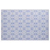 Flowered blue and white fabric stof (Yard (91,4 cm))