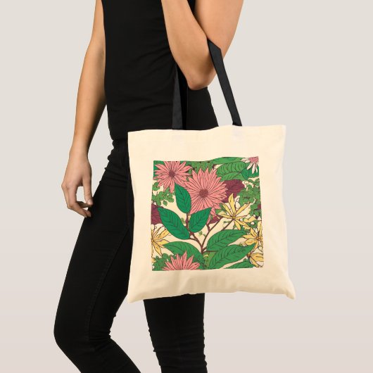flowered cloth bag tote bag (Voorkant (product))