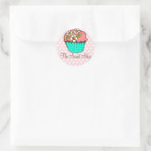 Flowered Cupcake Sticker (Tas)