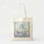 Flowered Fence Monogrammed Tote Bag (Voorkant)