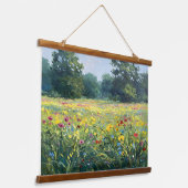 Flowered field hangend wandkleed (Gebogen)