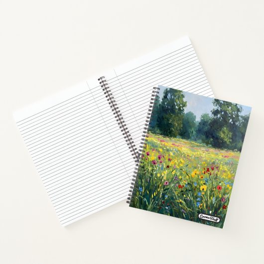 Flowered field notitieboek (Binnen)