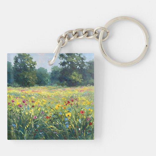 Flowered field sleutelhanger (Achterkant)