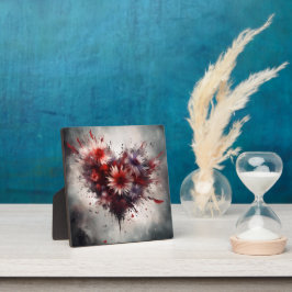 Flowered Heart Fotoplaat