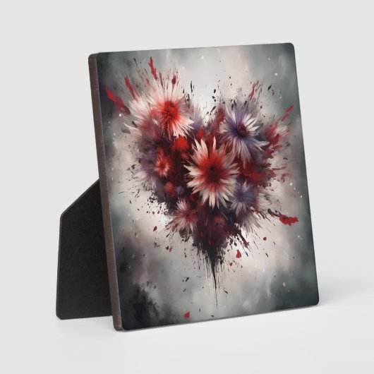 Flowered Heart Fotoplaat (Voorkant)