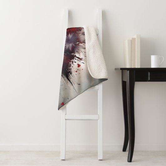 Flowered Heart Sherpa Deken (In situ)