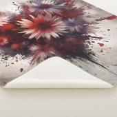 Flowered Heart Sherpa Deken (3/4)