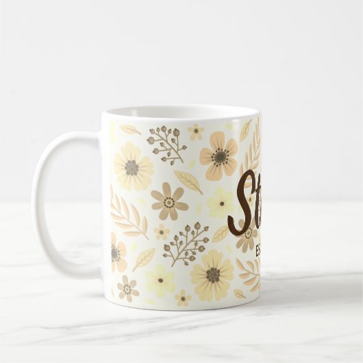 Flowered Mug Koffiemok (Links)